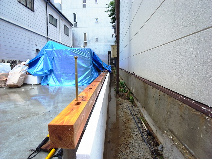 「福岡市中央区01」注文住宅現場リポート⑤【木工事】【土台敷き】