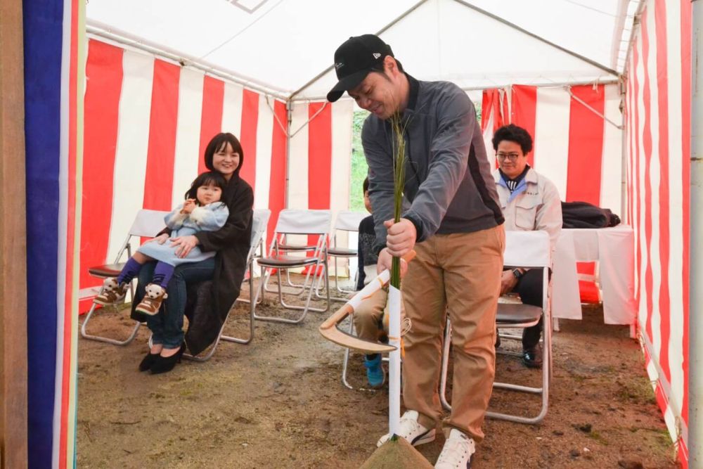 福岡市城南区04　注文住宅現場リポート①　～地鎮祭～