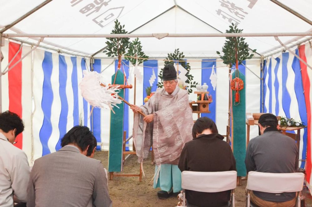 「福岡市城南区04」注文住宅現場リポート①【地鎮祭】