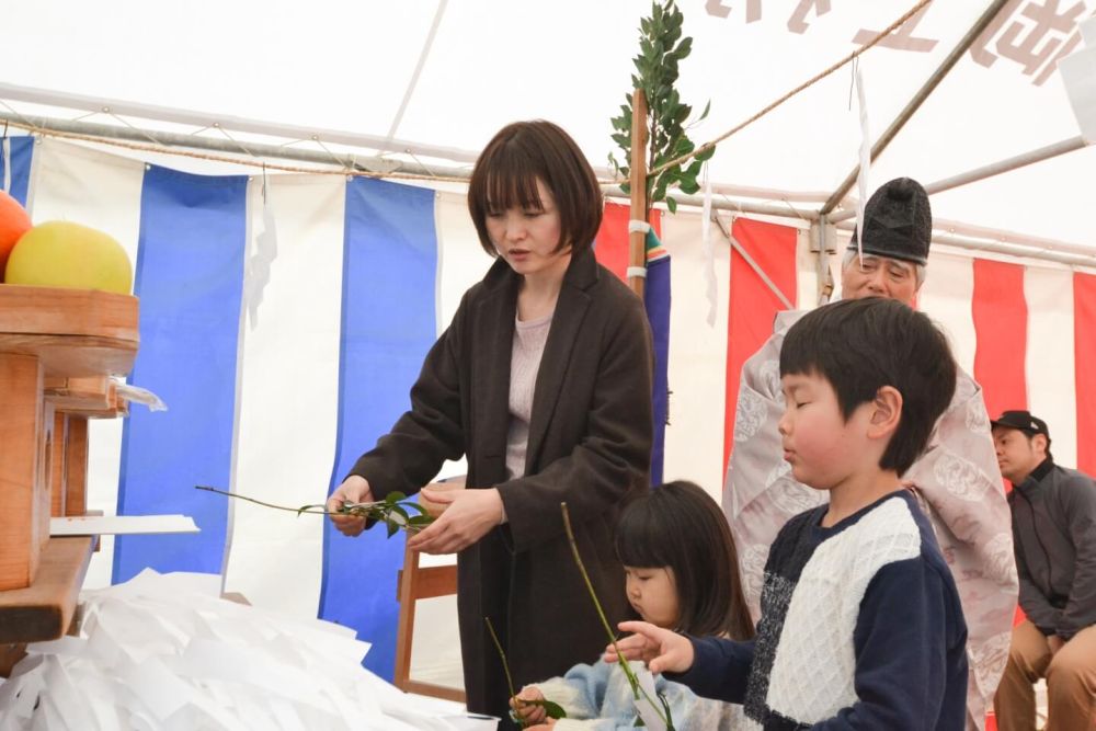 福岡市城南区04　注文住宅現場リポート①　～地鎮祭～