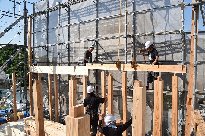 福岡県朝倉郡筑前町東小田01　注文住宅建築現場リポート⑤　～上棟式～