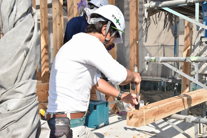 福岡県朝倉郡筑前町東小田01　注文住宅建築現場リポート⑤　～上棟式～