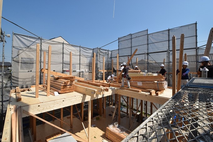 福岡県朝倉郡筑前町東小田01　注文住宅建築現場リポート⑤　～上棟式～