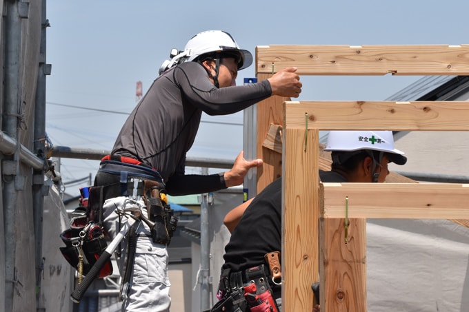 福岡県朝倉郡筑前町東小田01　注文住宅建築現場リポート⑤　～上棟式～