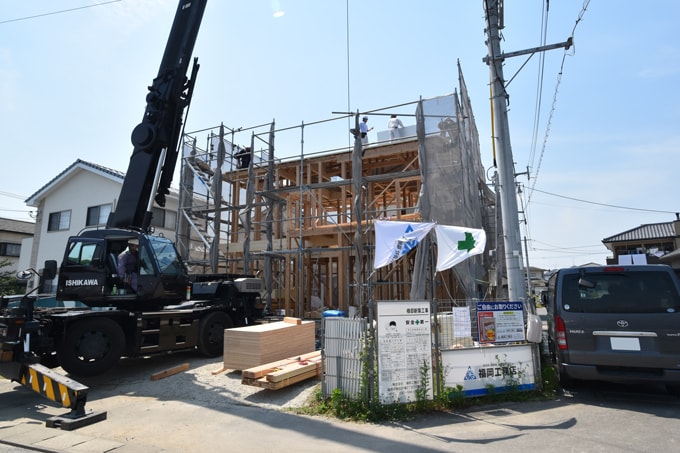 「朝倉郡筑前町東小田01」注文住宅現場リポート⑤【上棟式】