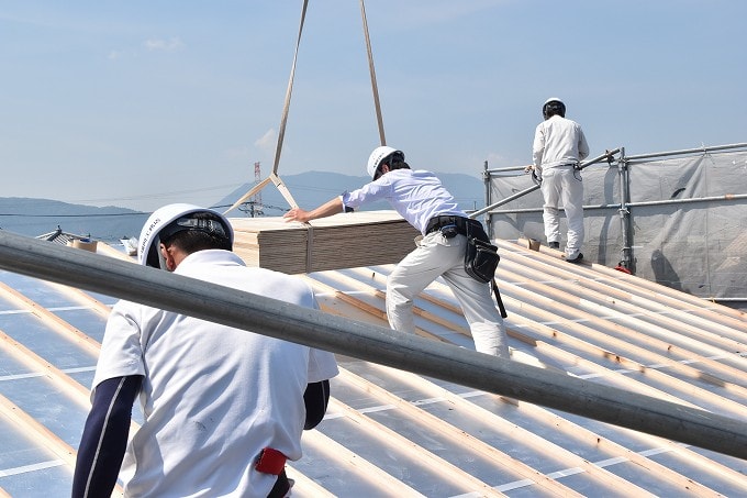 福岡県朝倉郡筑前町東小田01　注文住宅建築現場リポート⑤　～上棟式～