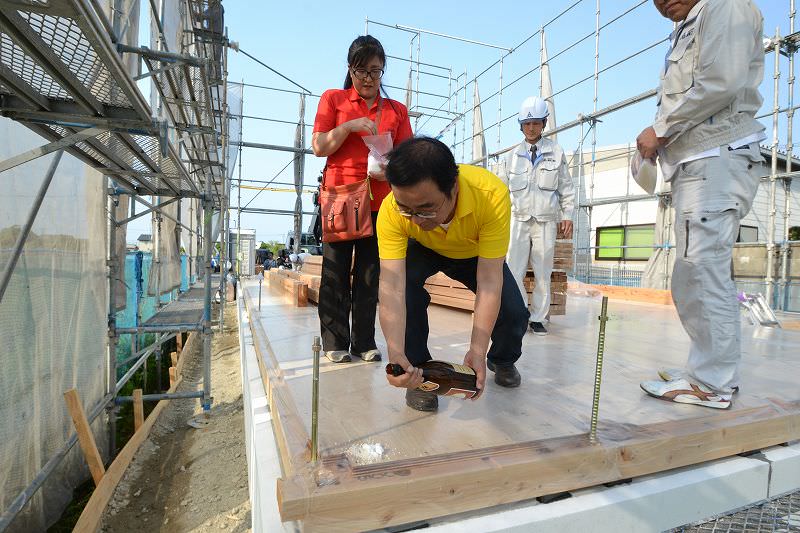 福岡県福津市03　注文住宅建築現場リポート④　～上棟式～