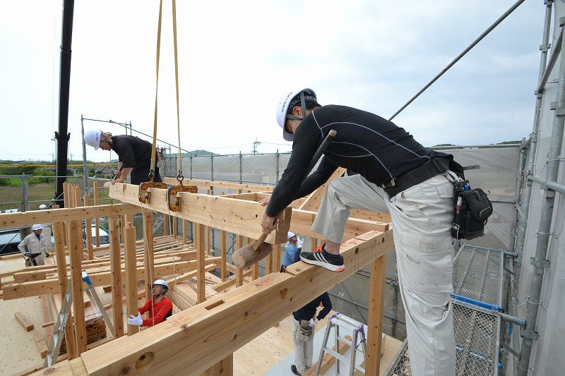 福岡県福津市03　注文住宅建築現場リポート④　～上棟式～