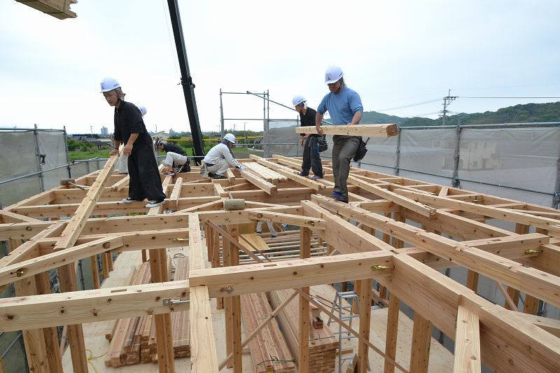 福岡県福津市03　注文住宅建築現場リポート④　～上棟式～