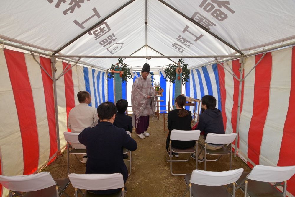 「福岡市西区04」注文住宅現場リポート①【地鎮祭】
