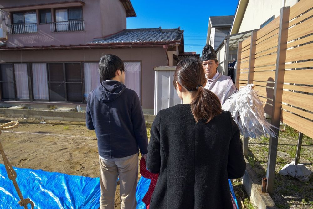 福岡市西区04　注文住宅建築現場リポート①　～地鎮祭～