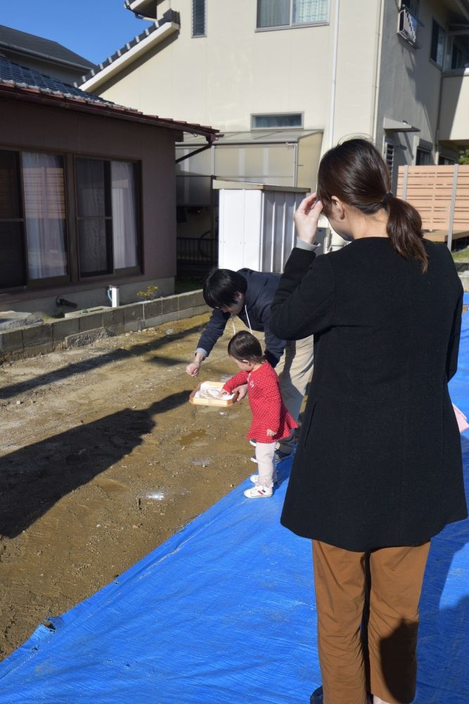 福岡市西区04　注文住宅建築現場リポート①　～地鎮祭～