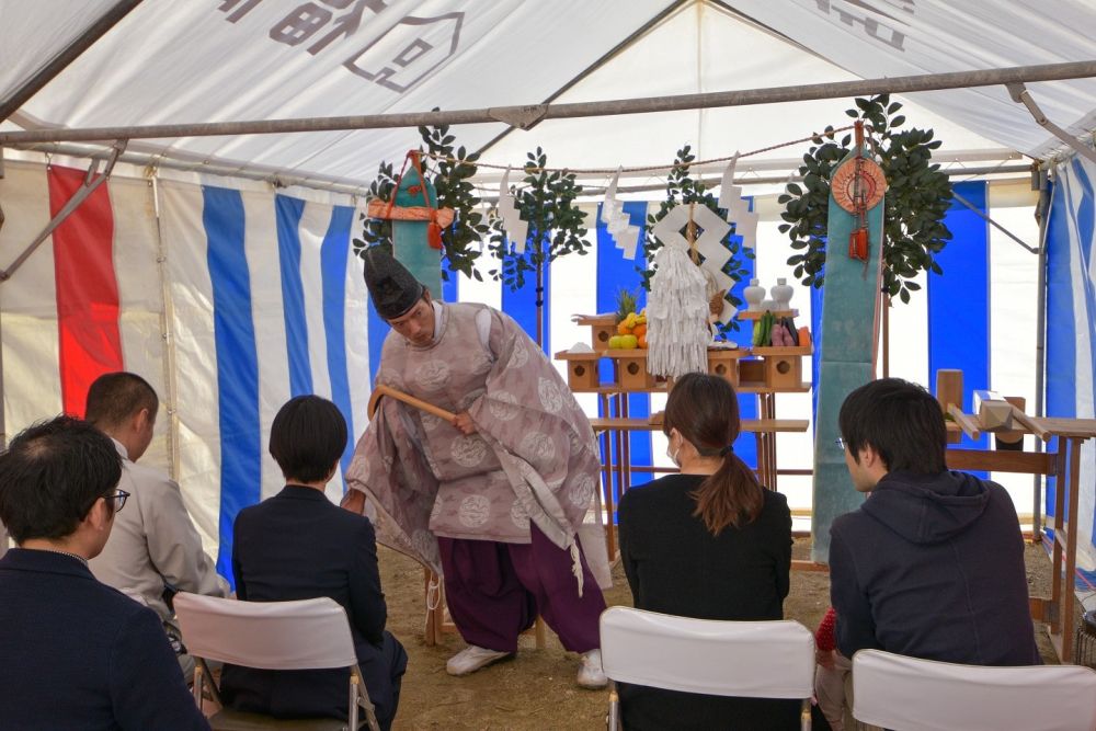 福岡市西区04　注文住宅建築現場リポート①　～地鎮祭～