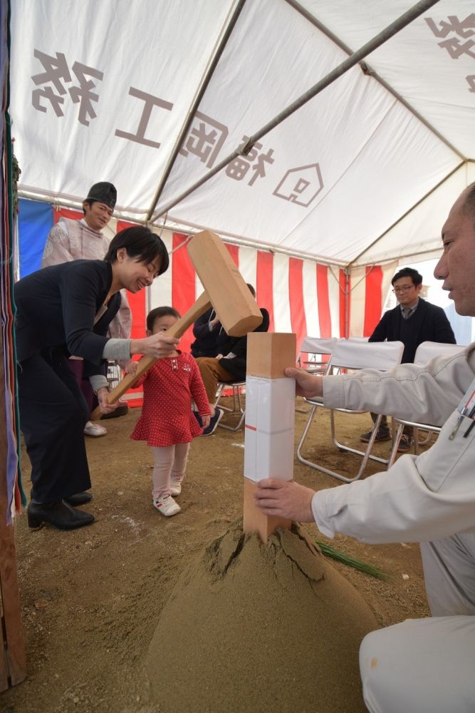 福岡市西区04　注文住宅建築現場リポート①　～地鎮祭～