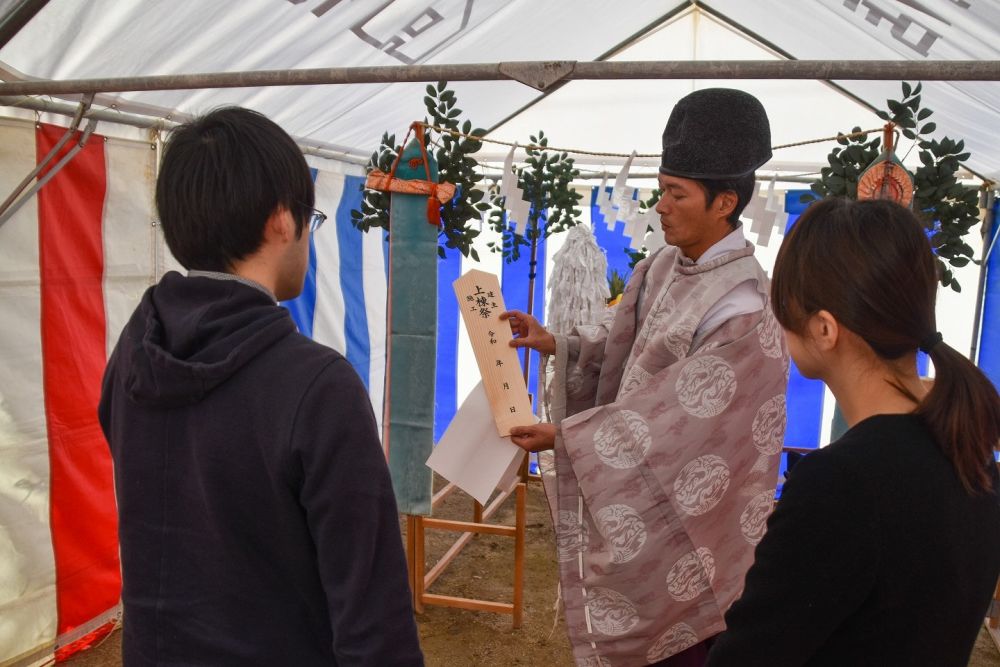 福岡市西区04　注文住宅建築現場リポート①　～地鎮祭～