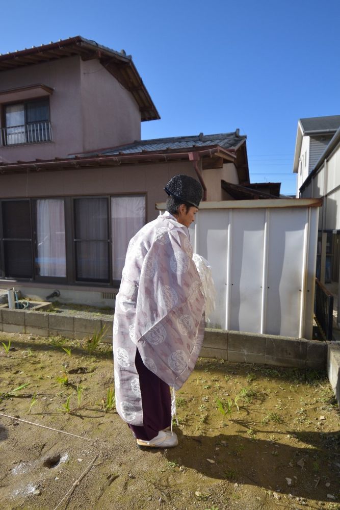 「福岡市西区04」注文住宅現場リポート①【地鎮祭】
