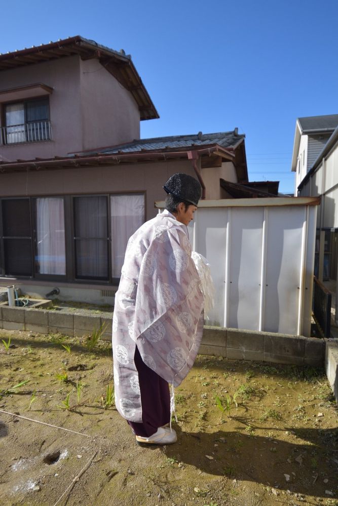 福岡市西区04　注文住宅建築現場リポート①　～地鎮祭～