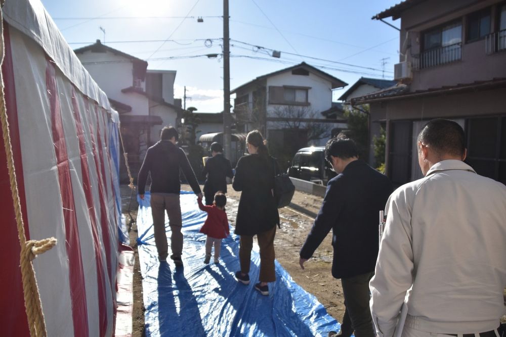 福岡市西区04　注文住宅建築現場リポート①　～地鎮祭～