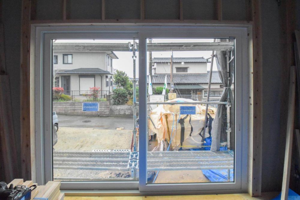 「福津市東福間01」注文住宅現場リポート④【木工事】【サッシ】
