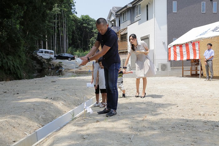 福岡市城南区01　注文住宅建築現場リポート①　～地鎮祭～　