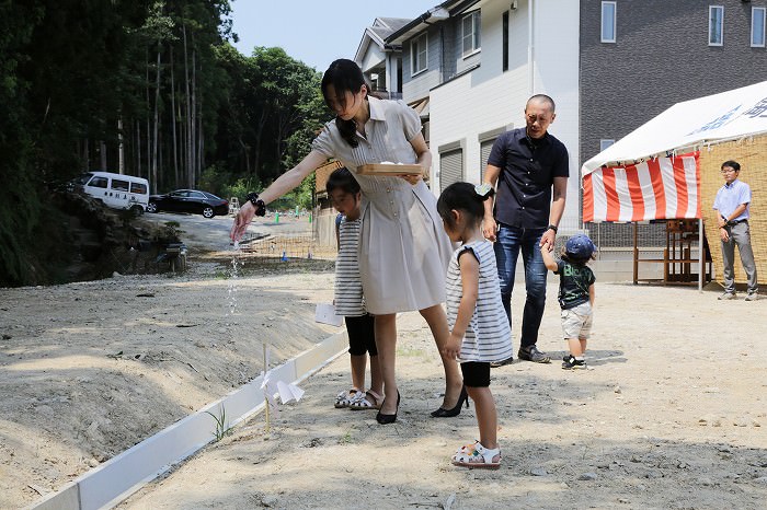 「福岡市城南区01」注文住宅現場リポート①【地鎮祭】