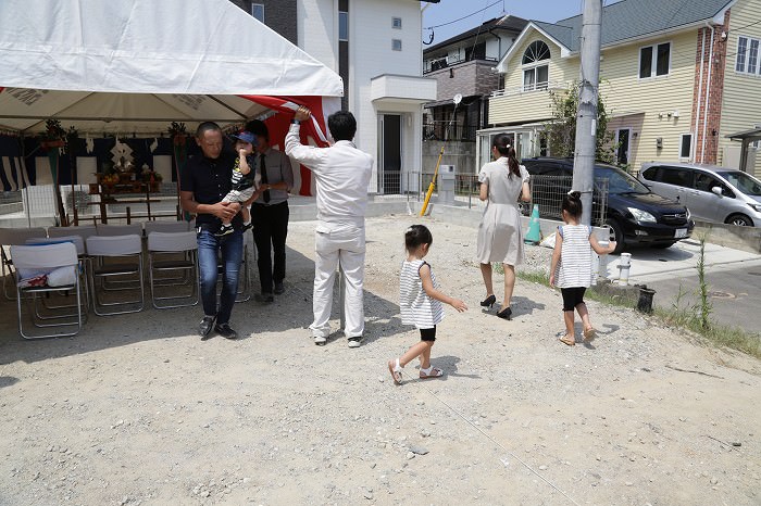 「福岡市城南区01」注文住宅現場リポート①【地鎮祭】