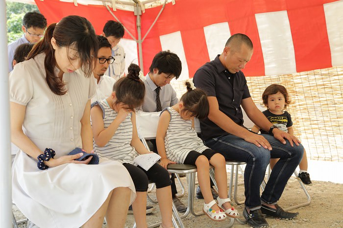 「福岡市城南区01」注文住宅現場リポート①【地鎮祭】
