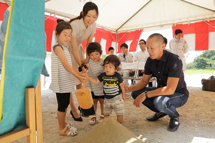 「福岡市城南区01」注文住宅現場リポート①【地鎮祭】