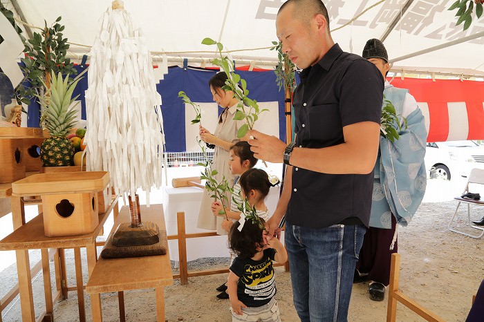 「福岡市城南区01」注文住宅現場リポート①【地鎮祭】