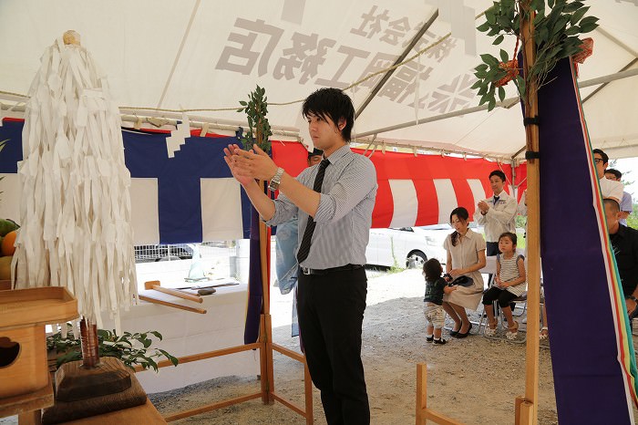 「福岡市城南区01」注文住宅現場リポート①【地鎮祭】
