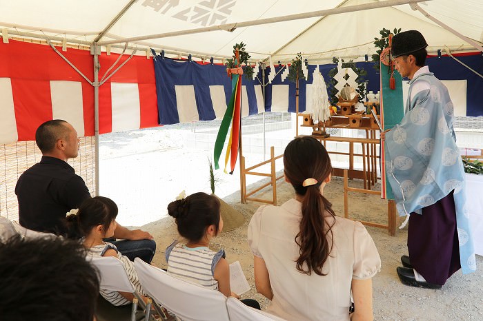 「福岡市城南区01」注文住宅現場リポート①【地鎮祭】