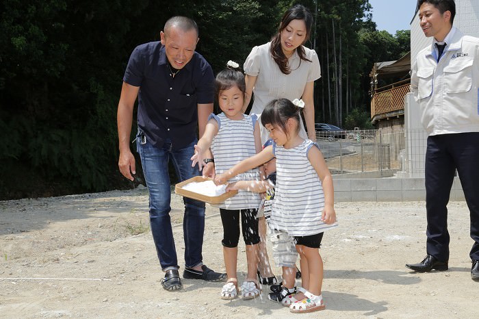 「福岡市城南区01」注文住宅現場リポート①【地鎮祭】