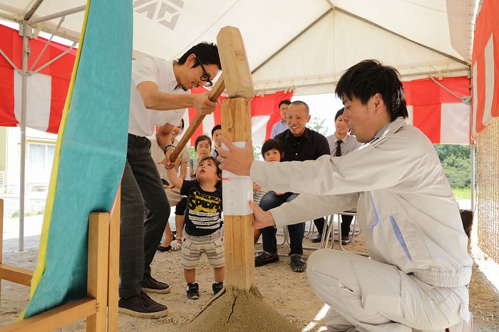 「福岡市城南区01」注文住宅現場リポート①【地鎮祭】