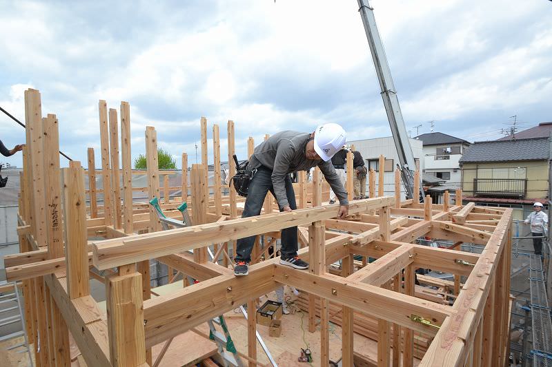 「福岡市南区皿山02」注文住宅現場リポート④【上棟式】