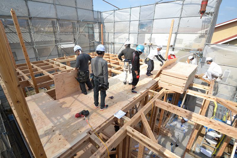「福岡市南区皿山02」注文住宅現場リポート④【上棟式】