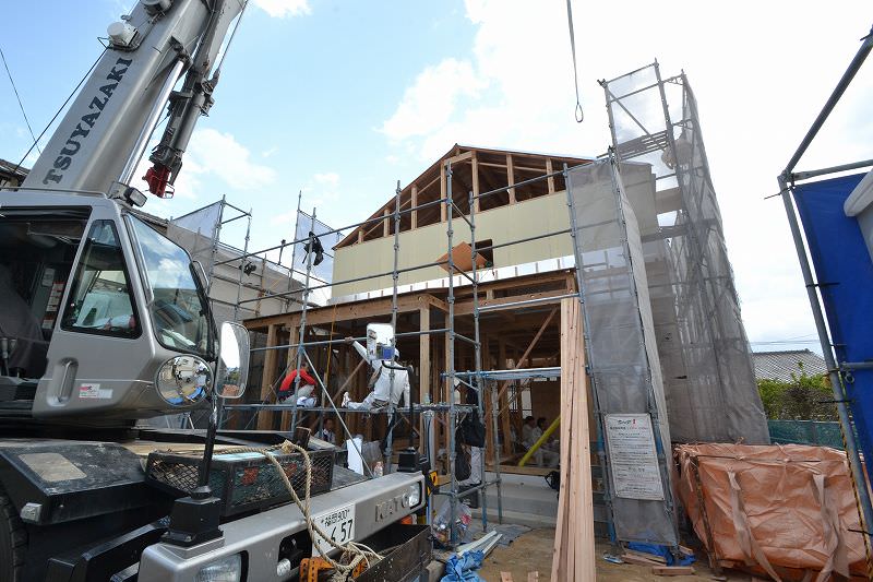 「福岡市南区皿山02」注文住宅現場リポート④【上棟式】