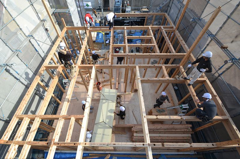 「福岡市南区皿山02」注文住宅現場リポート④【上棟式】