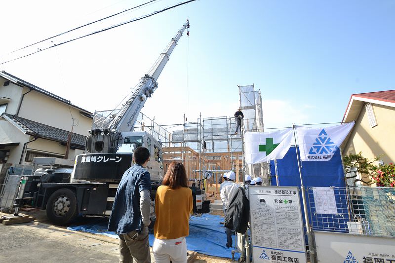 「福岡市南区皿山02」注文住宅現場リポート④【上棟式】