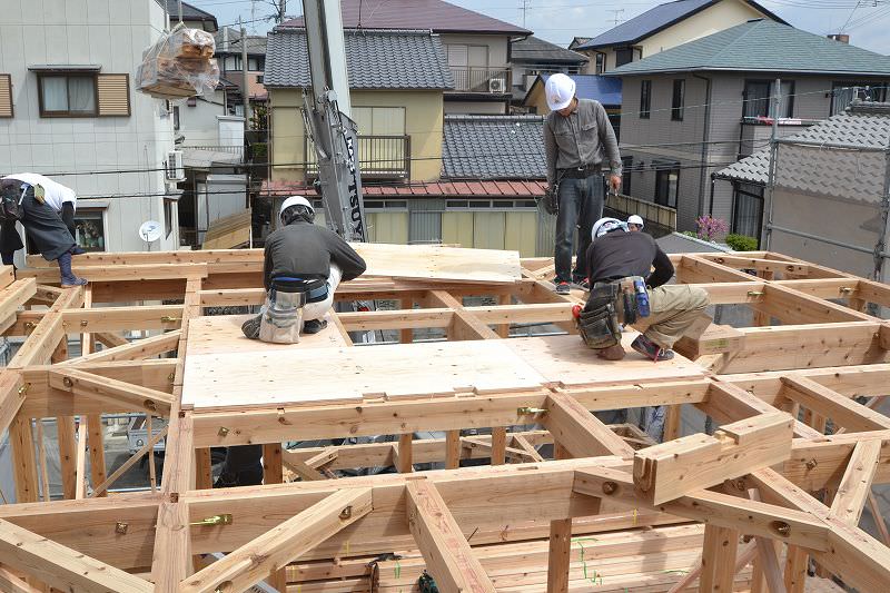 「福岡市南区皿山02」注文住宅現場リポート④【上棟式】