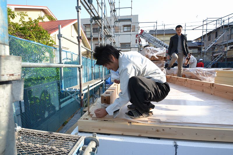 「福岡市南区皿山02」注文住宅現場リポート④【上棟式】