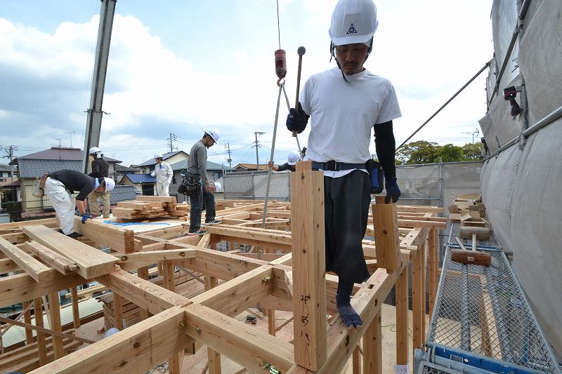 福岡市南区皿山02　注文住宅建築現場リポート④　～上棟式～