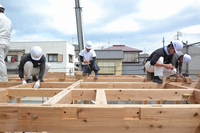 「福岡市南区皿山02」注文住宅現場リポート④【上棟式】