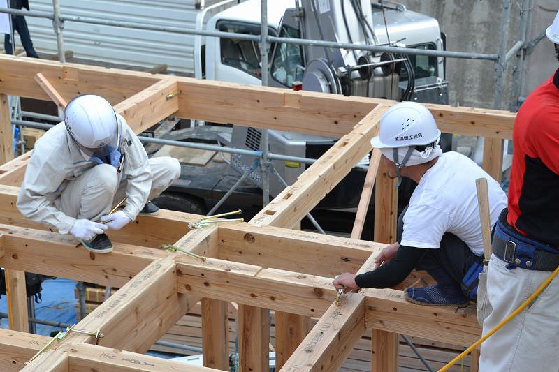 「福岡市南区皿山02」注文住宅現場リポート④【上棟式】
