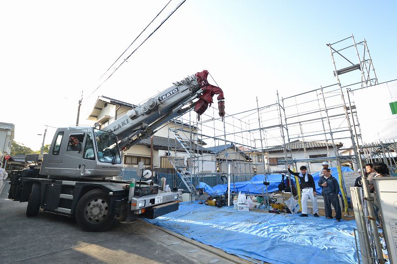「福岡市南区皿山02」注文住宅現場リポート④【上棟式】