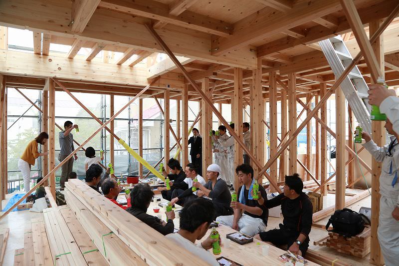 「福岡市南区皿山02」注文住宅現場リポート④【上棟式】