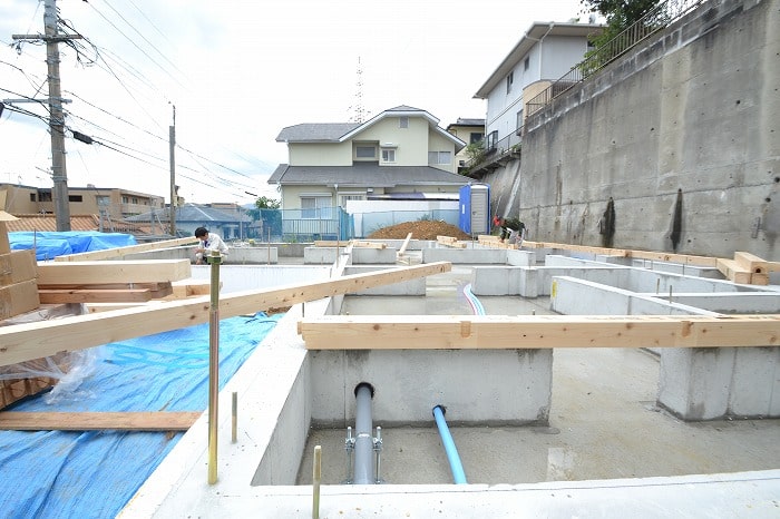 「福岡市東区04」注文住宅現場リポート④【木工事】【土台敷き】