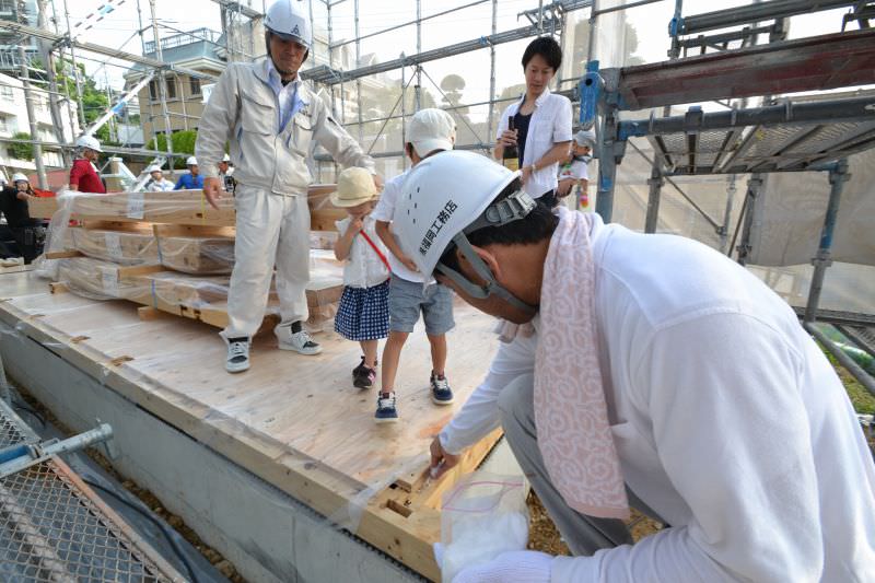 福岡市南区03　注文住宅建築現場リポート⑥　～上棟式～