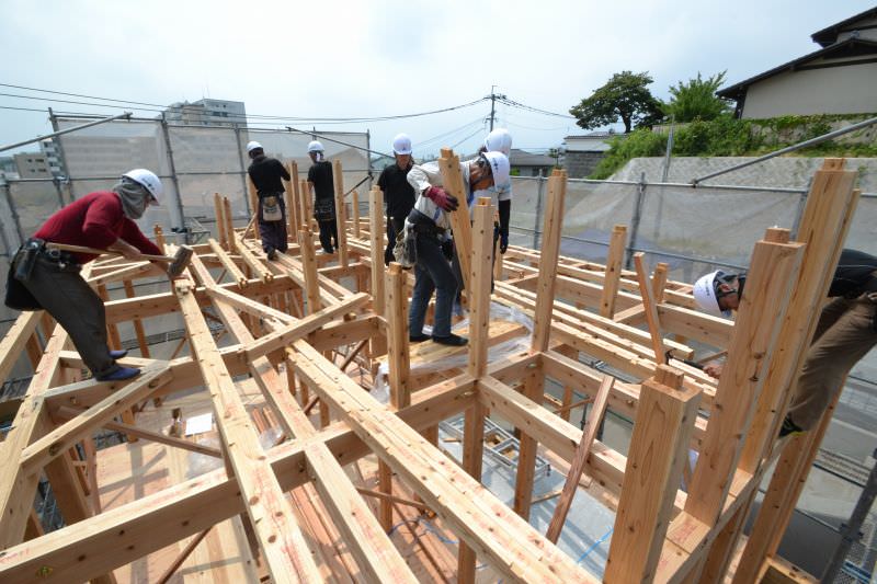 福岡市南区03　注文住宅建築現場リポート⑥　～上棟式～