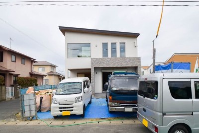 福岡県糸島市04　注文住宅建築現場リポート⑨　～木工事・石膏ボード貼り～