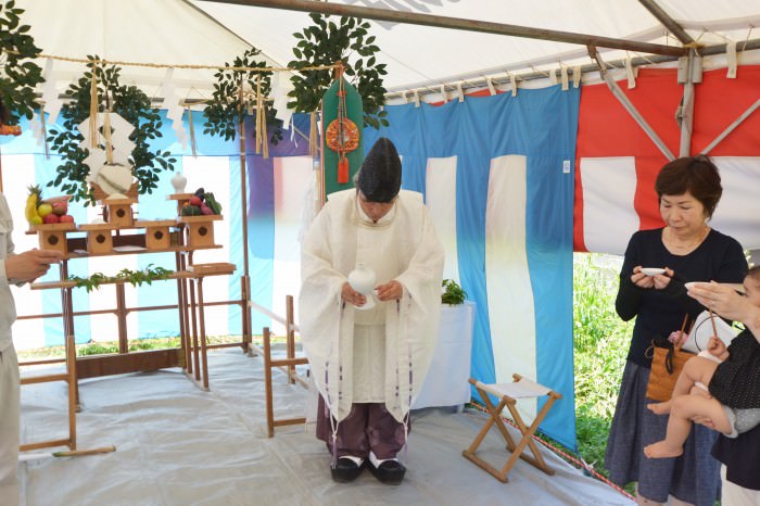 福岡県糸島市01　注文住宅建築現場リポート①　～地鎮祭～